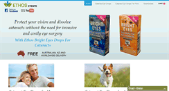 Desktop Screenshot of ethoseyesite.com